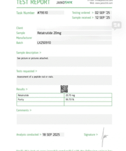 Alternative view of Retatrutide Peptide – 10 mg Research Grade Vial